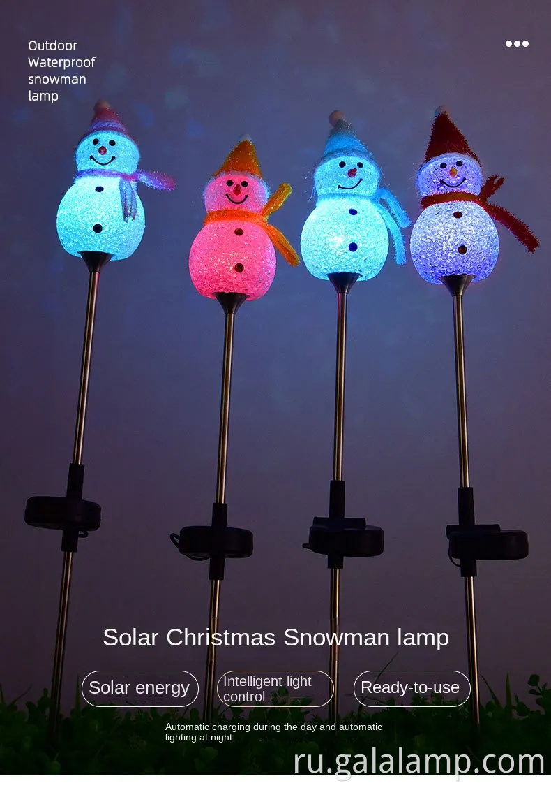 Освещающие праздничные снеговики солнечные тормы для открытого декора